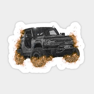 Bronco Gold Sticker